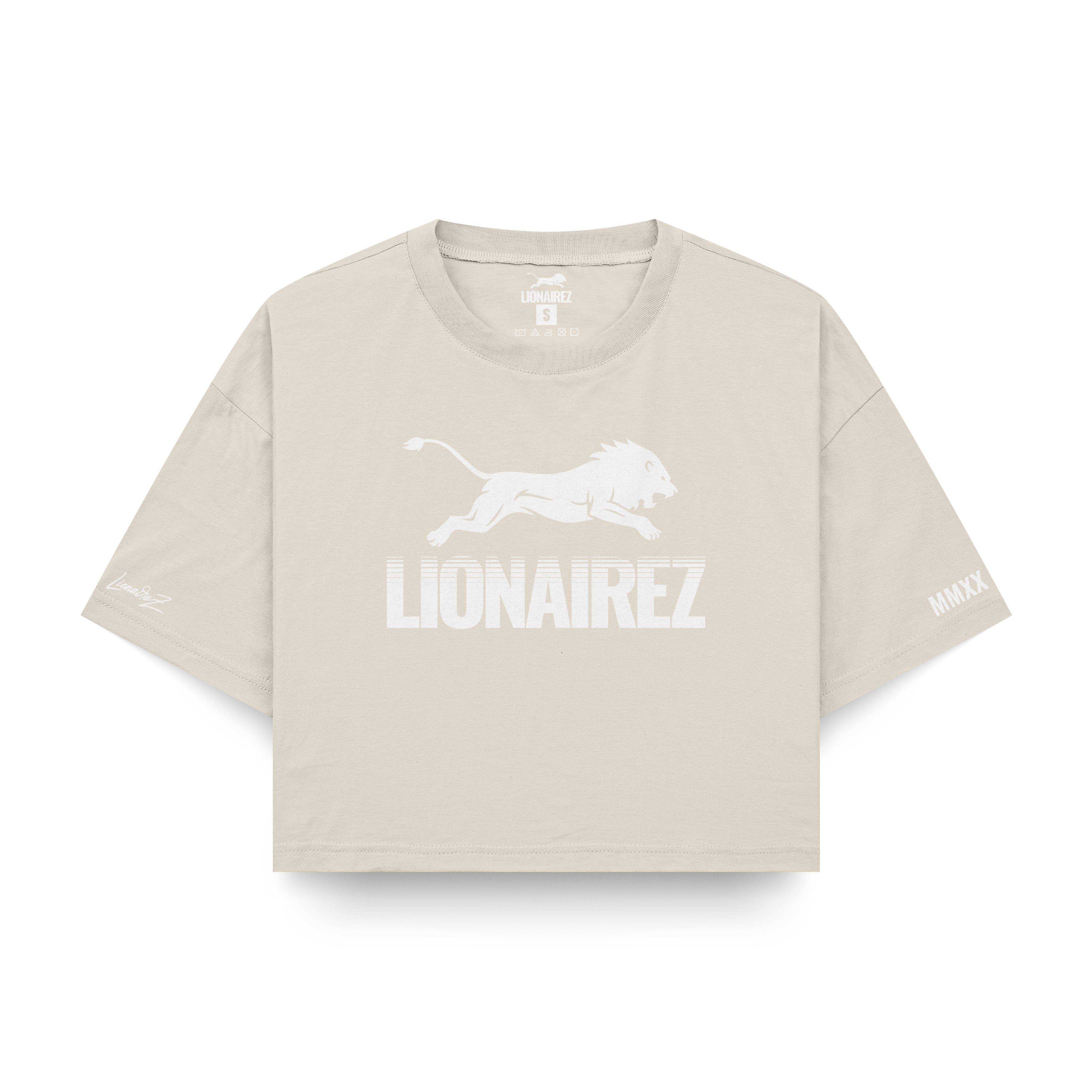 Retro Lion Crop Top Tee