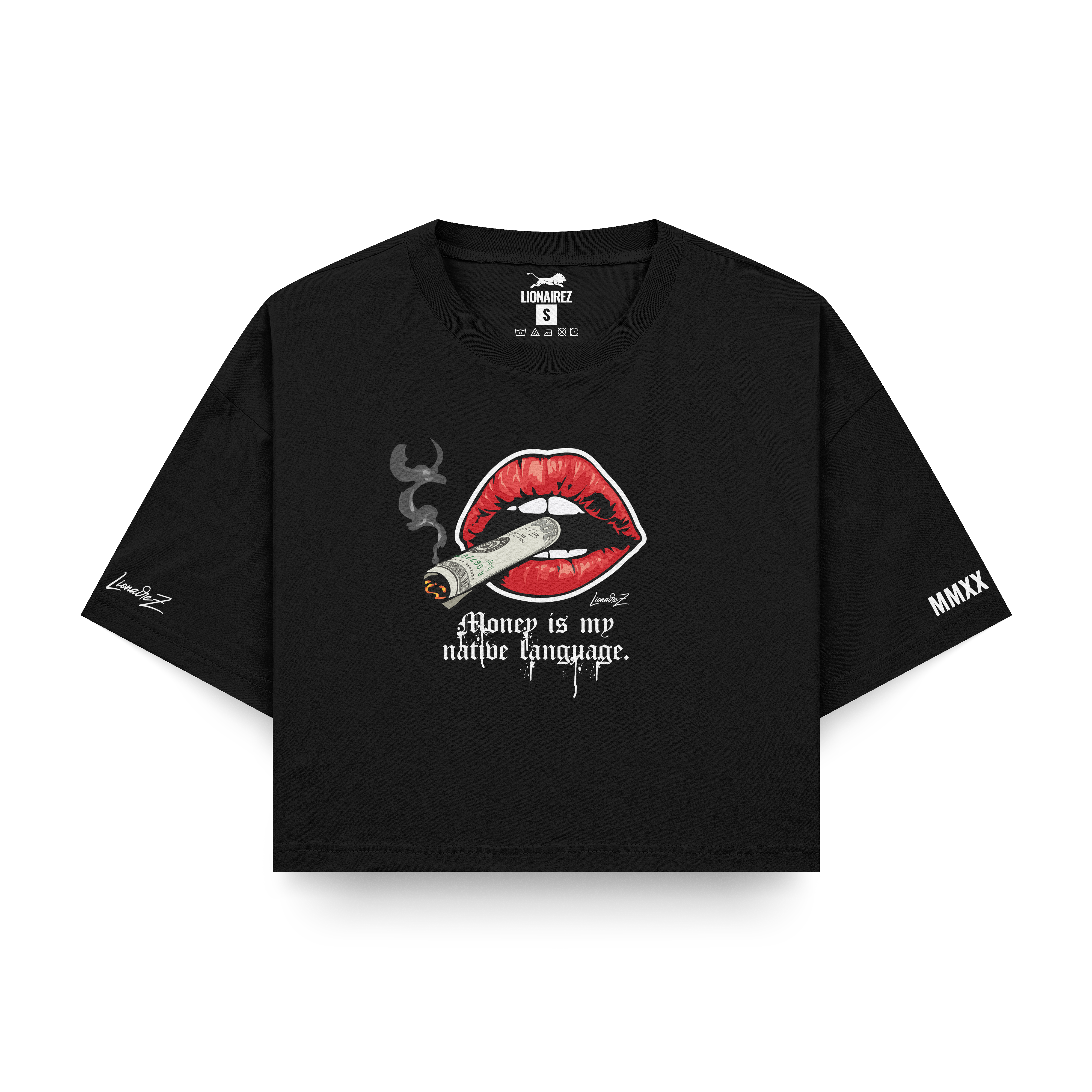Money Is My Native Language Crop Top Tee