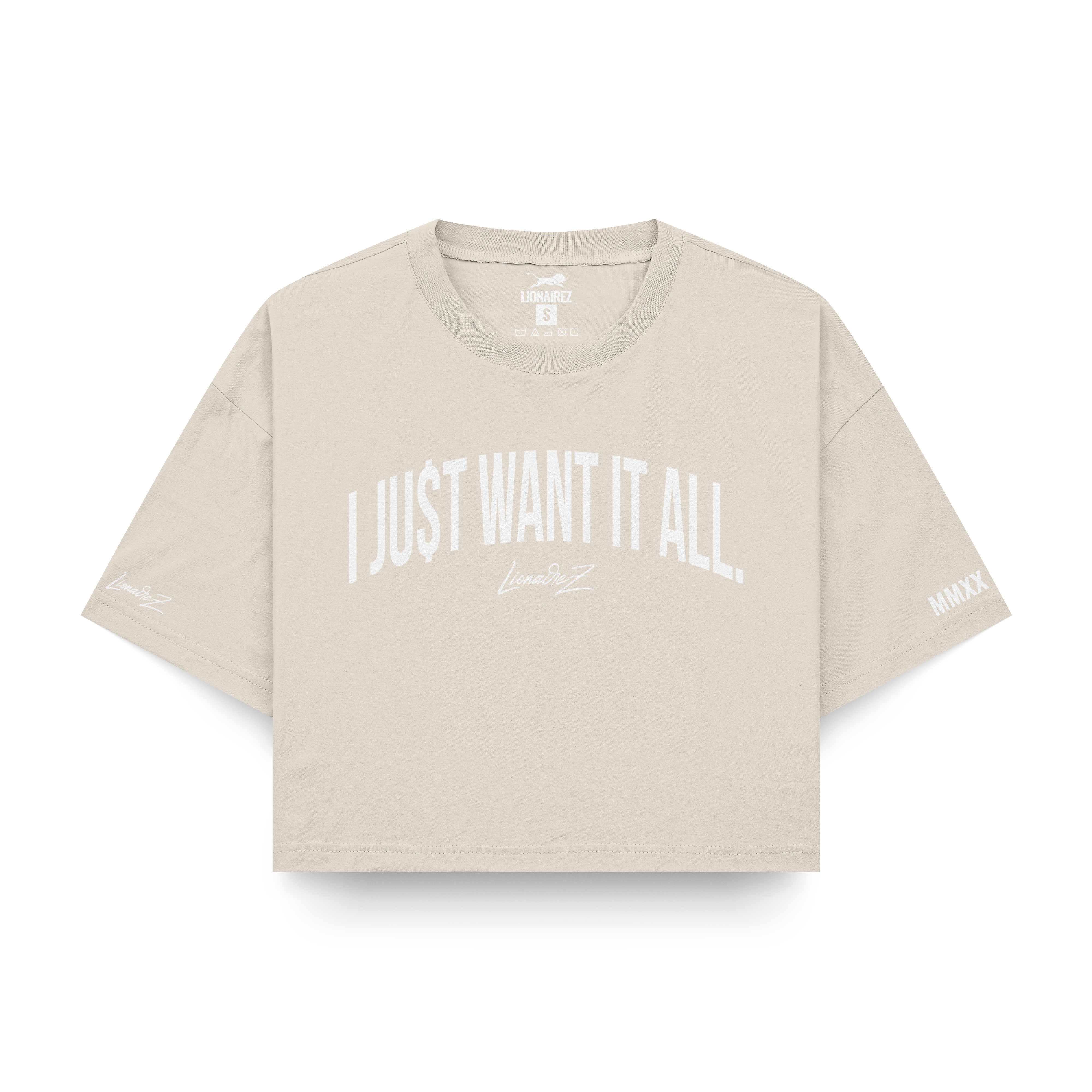 I Just Want It All Crop Top Tee