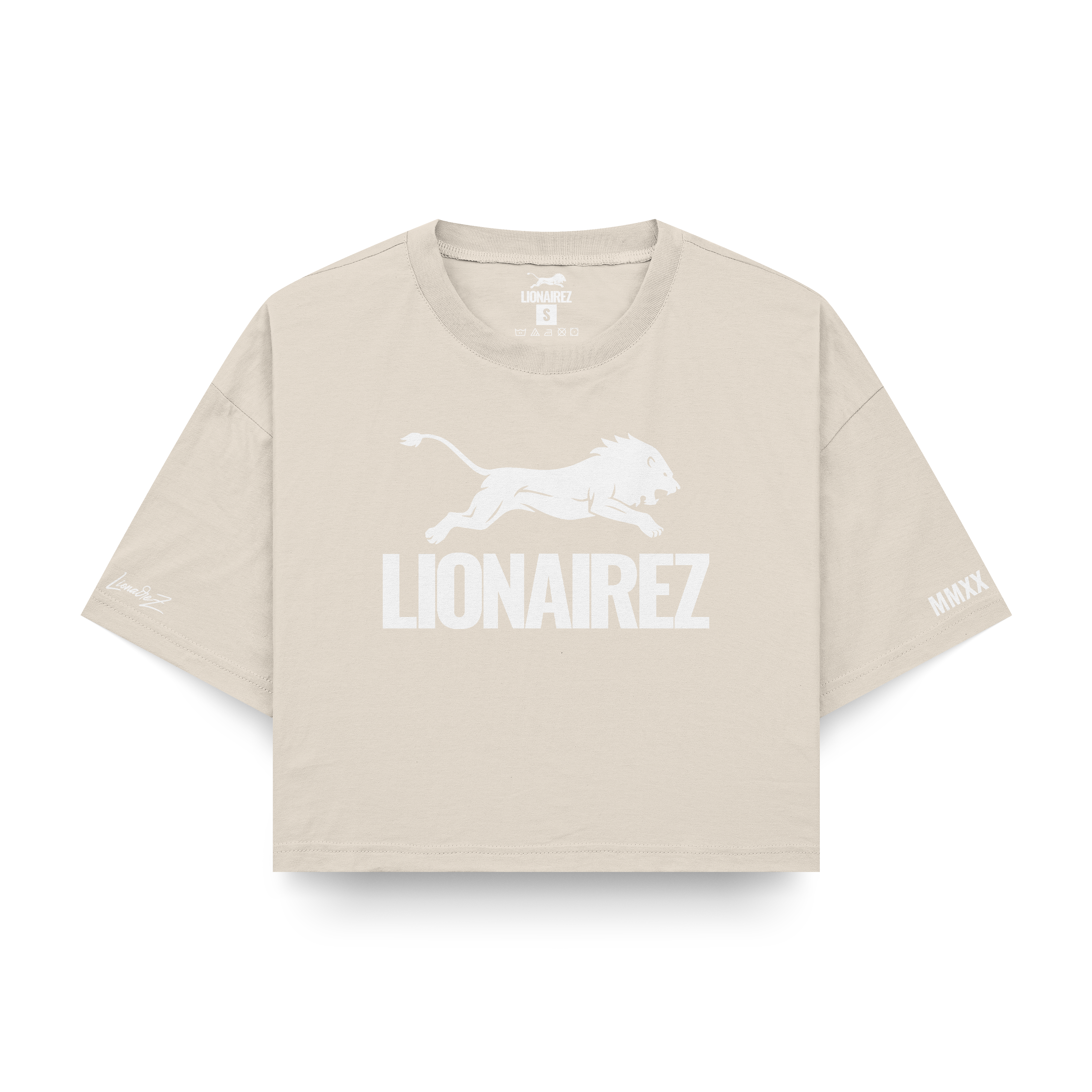 Lionairez Lion Logo Crop Top Tee