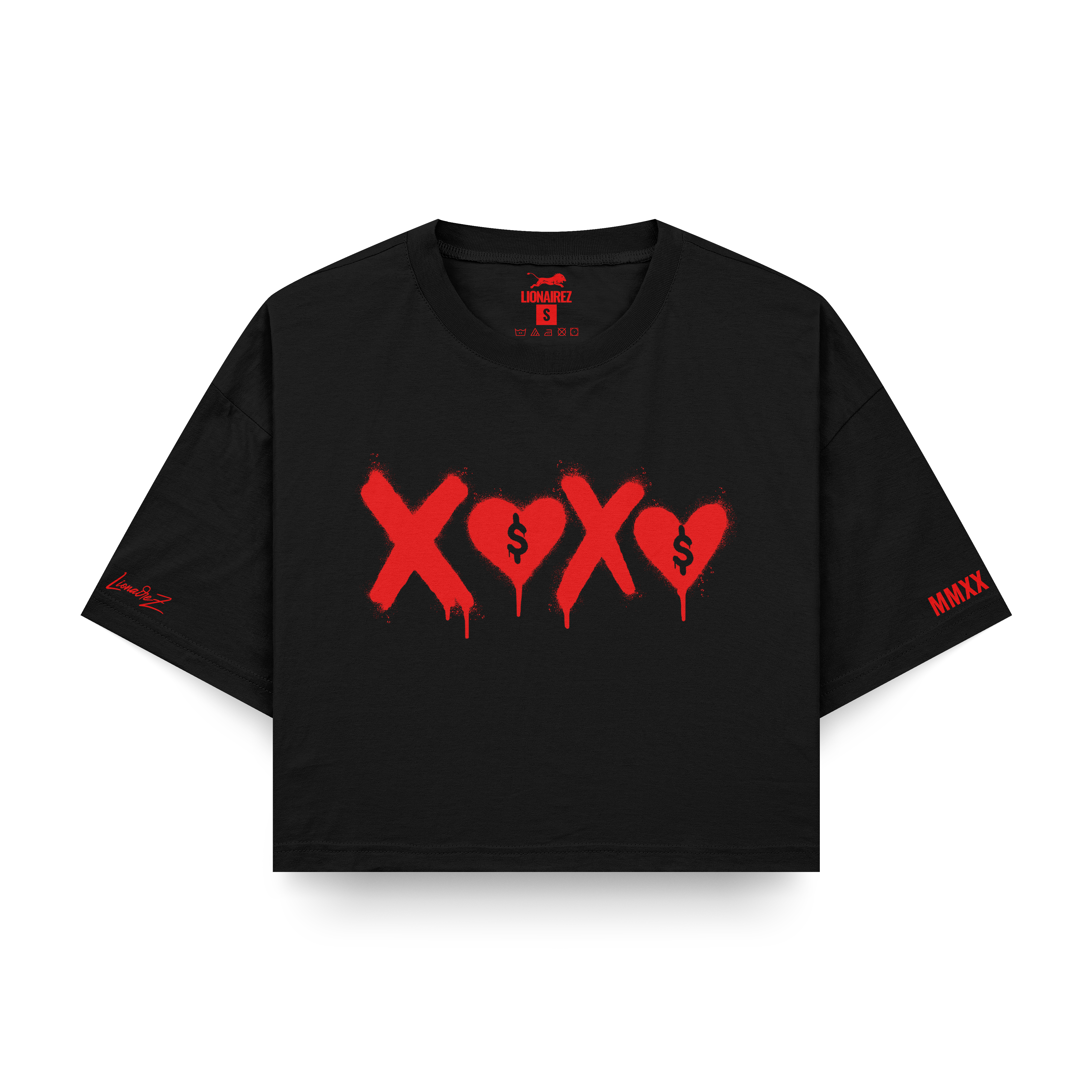 X$X$ Hugs and Money Crop Top Tee