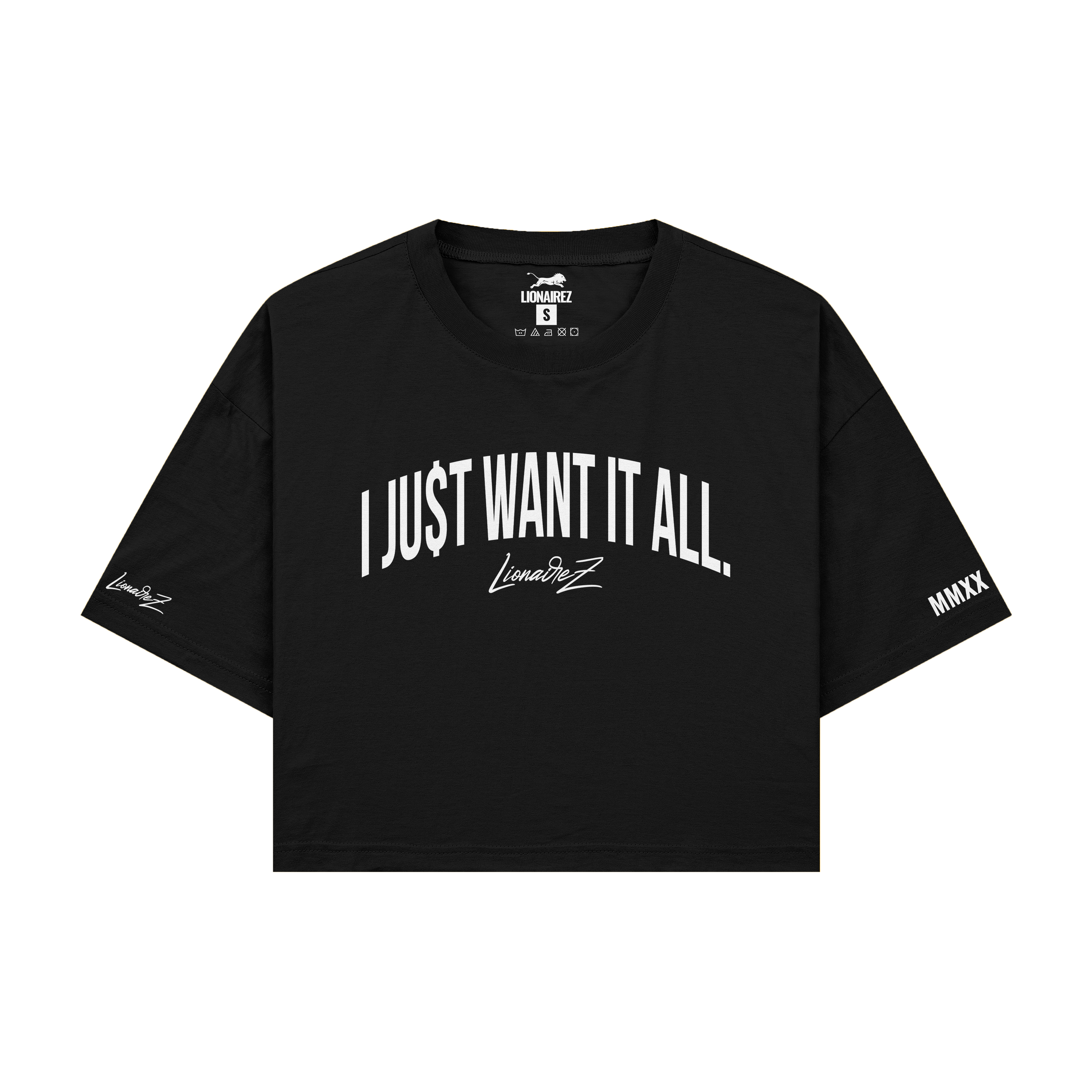 I Just Want It All Crop Top Tee