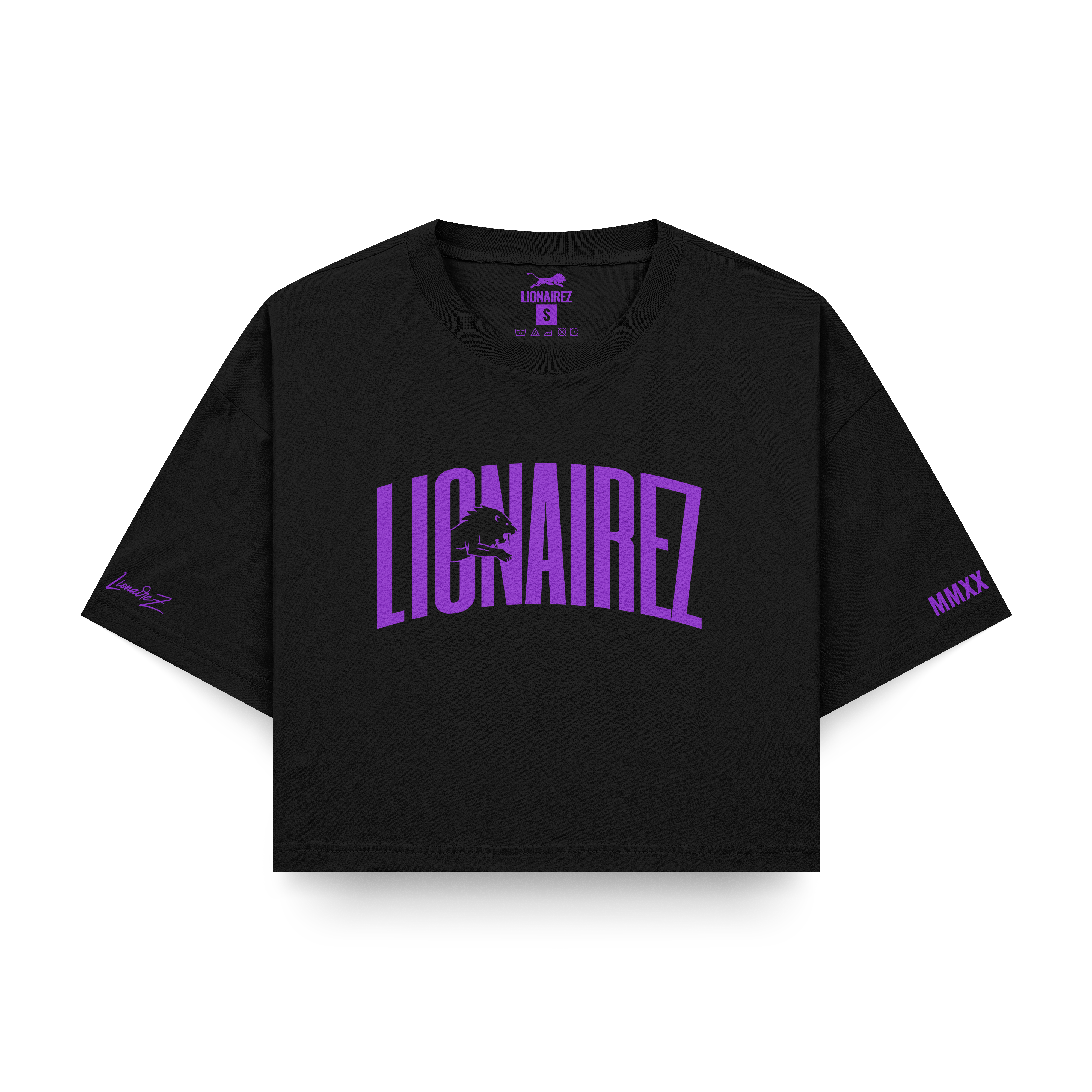 Jumping Lion Crop Top Tee