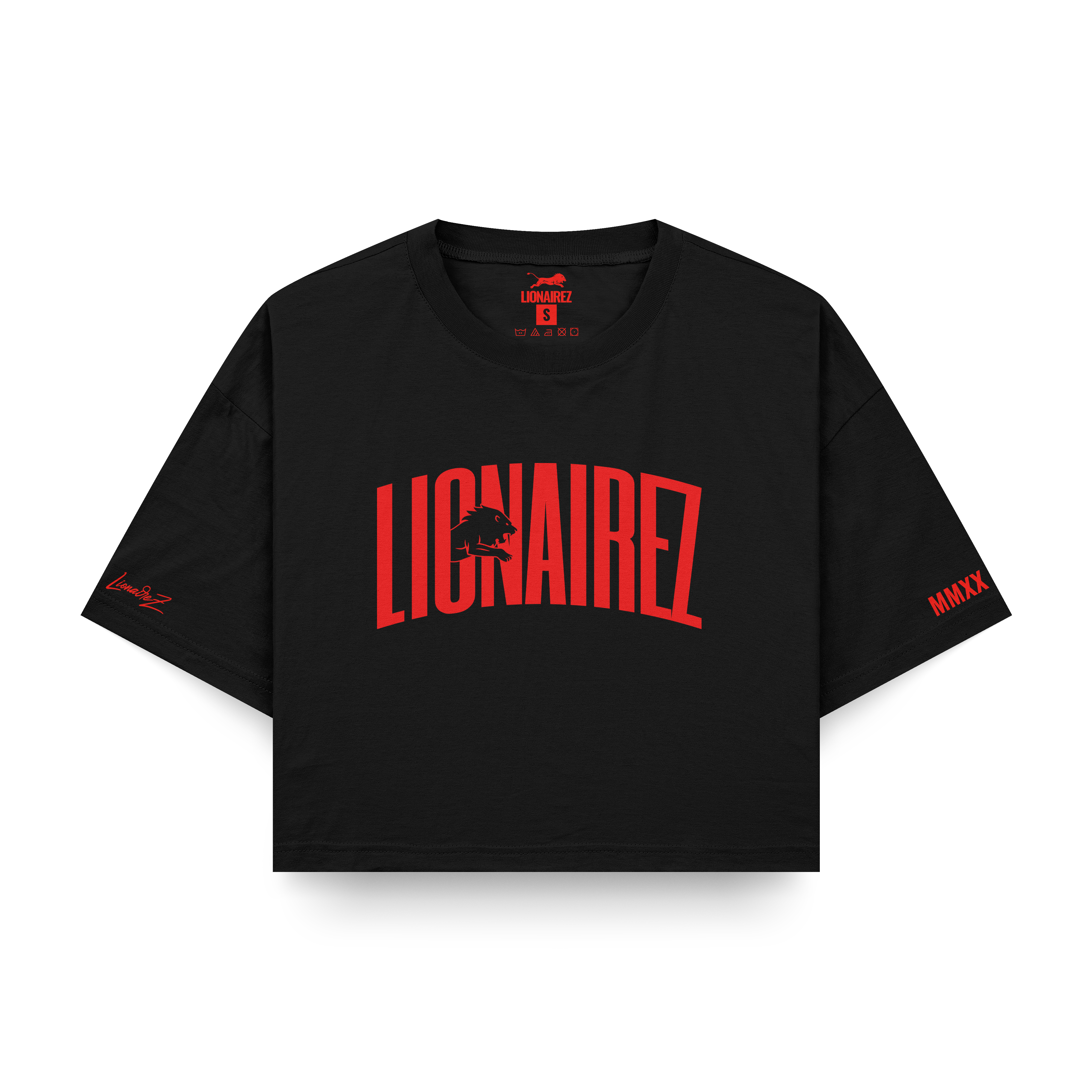 Jumping Lion Crop Top Tee