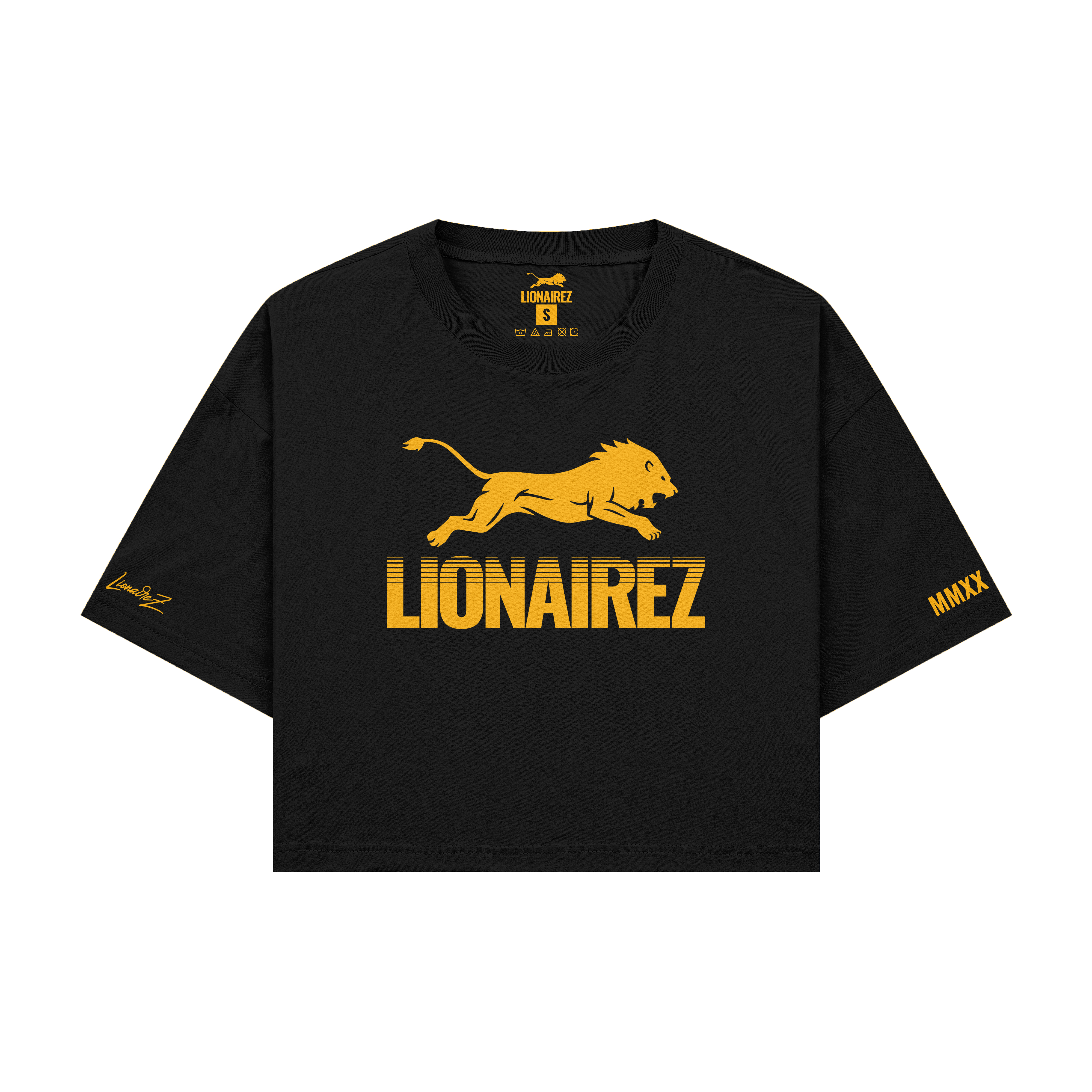 Retro Lion Crop Top Tee