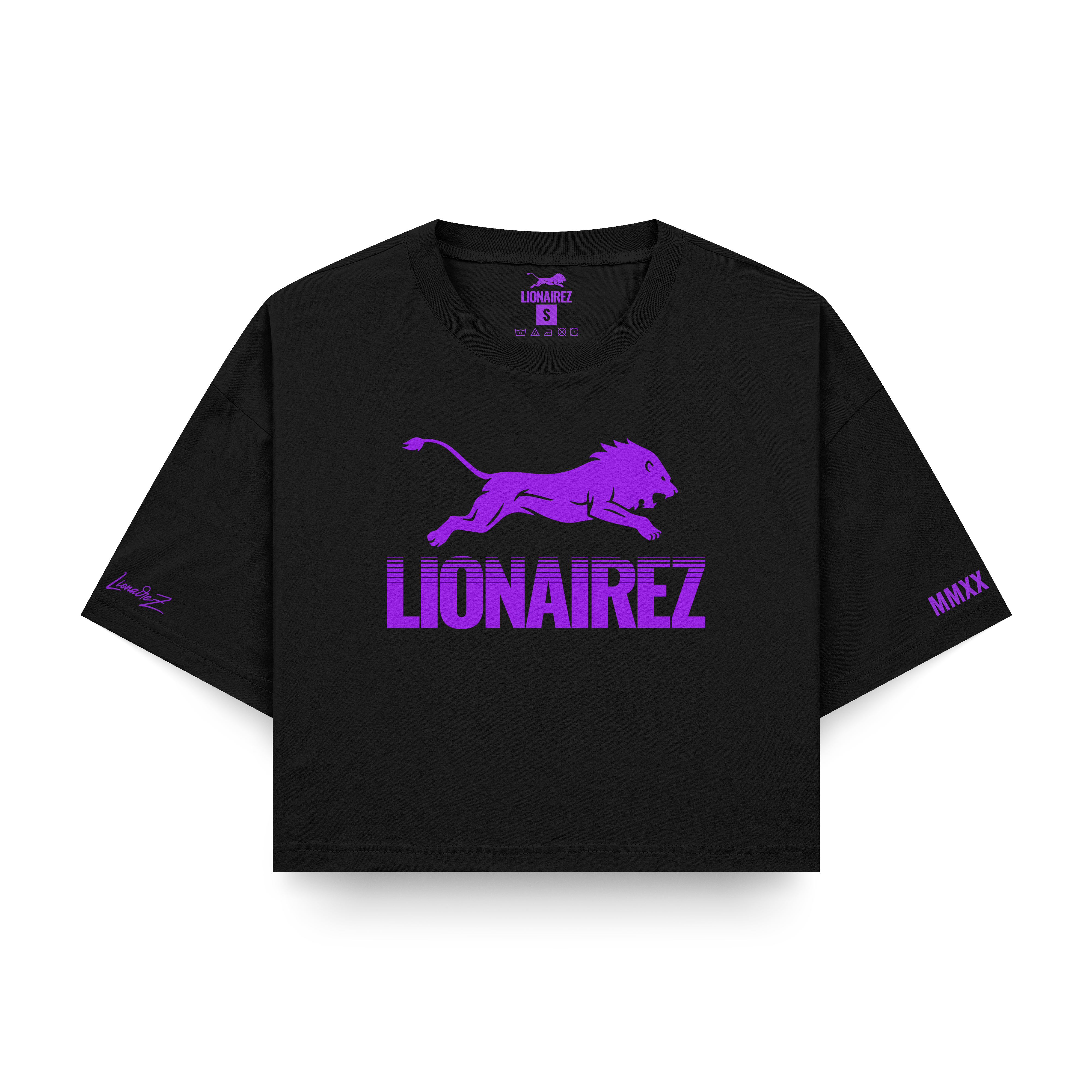 Retro Lion Crop Top Tee