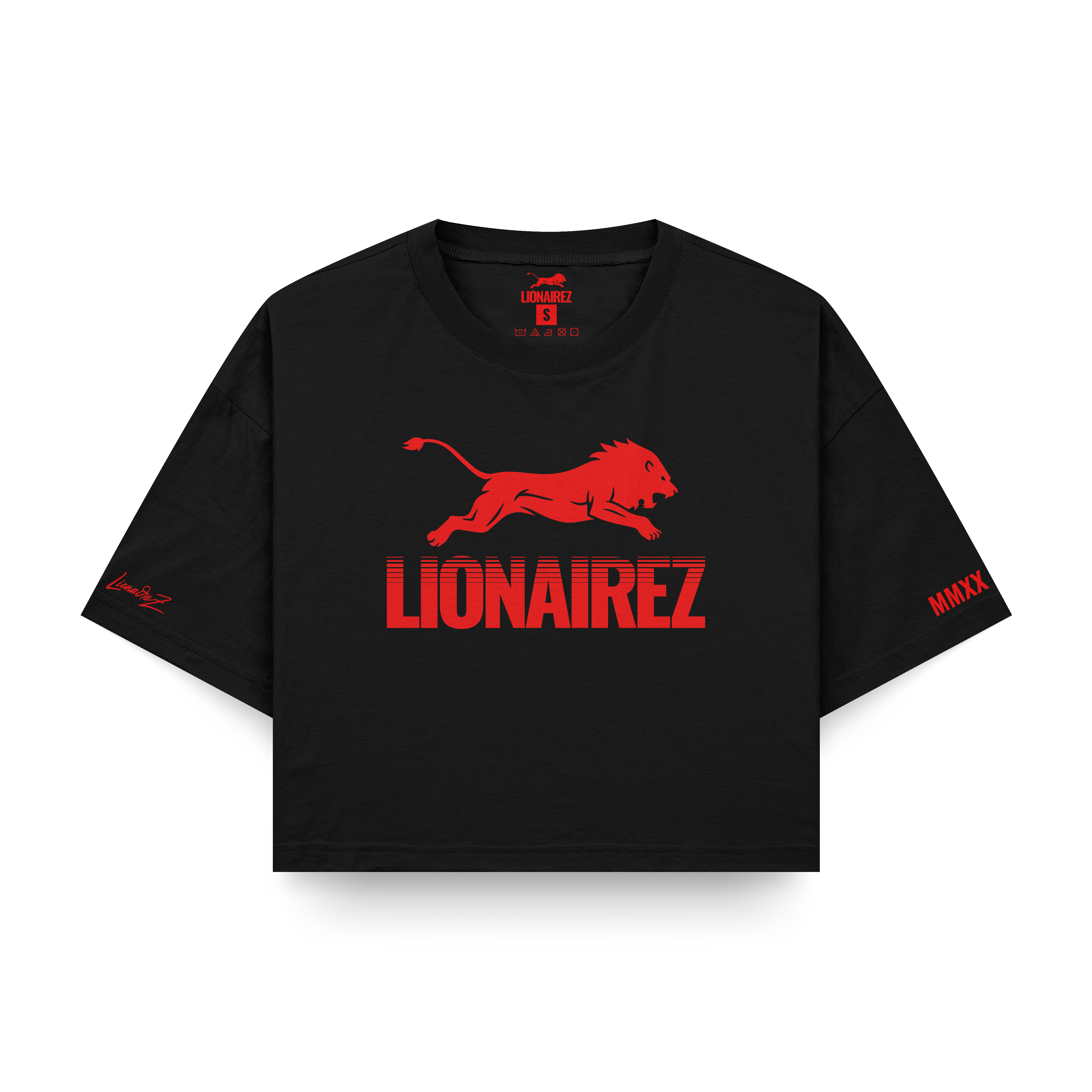 Retro Lion Crop Top Tee
