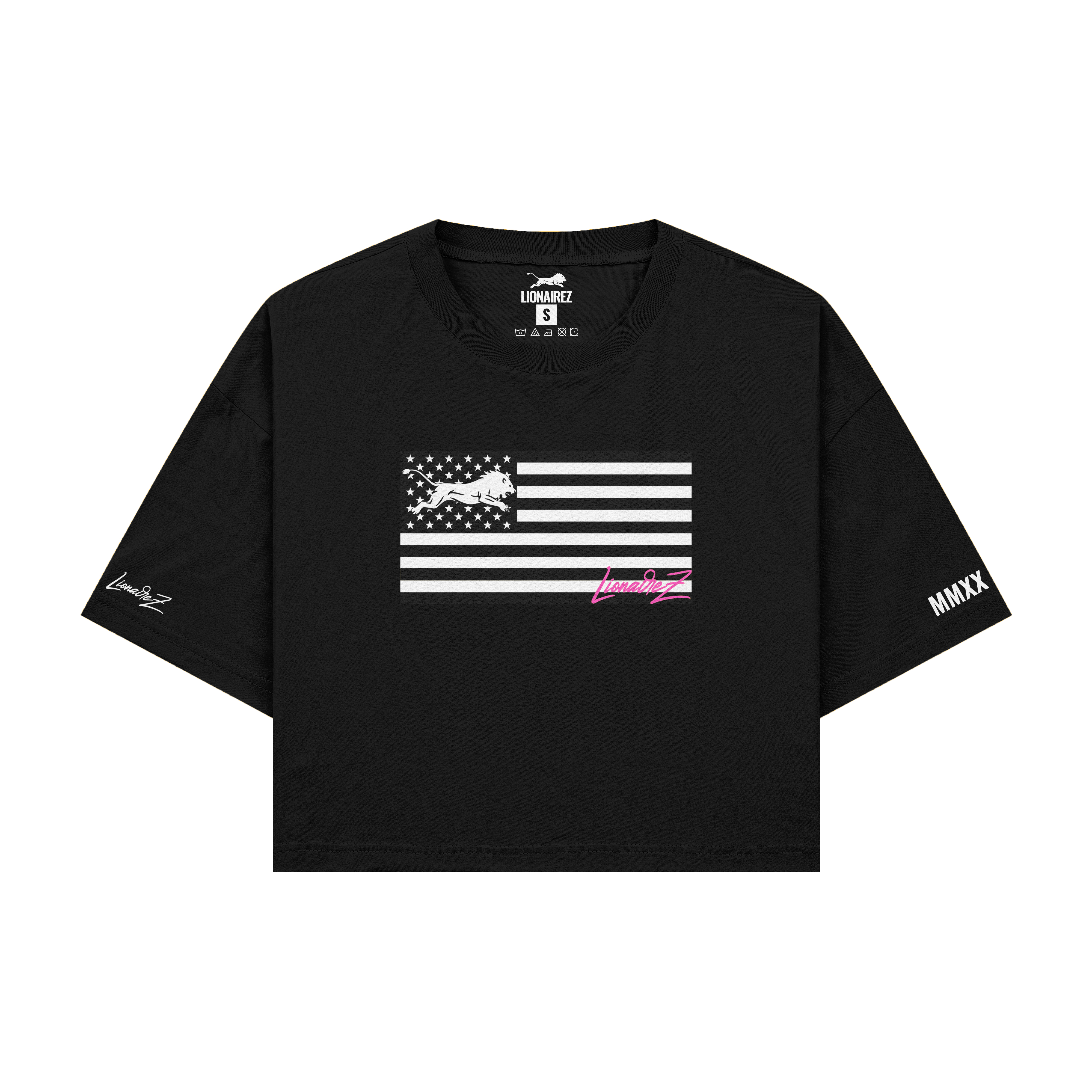 Flag Crop Top Tee