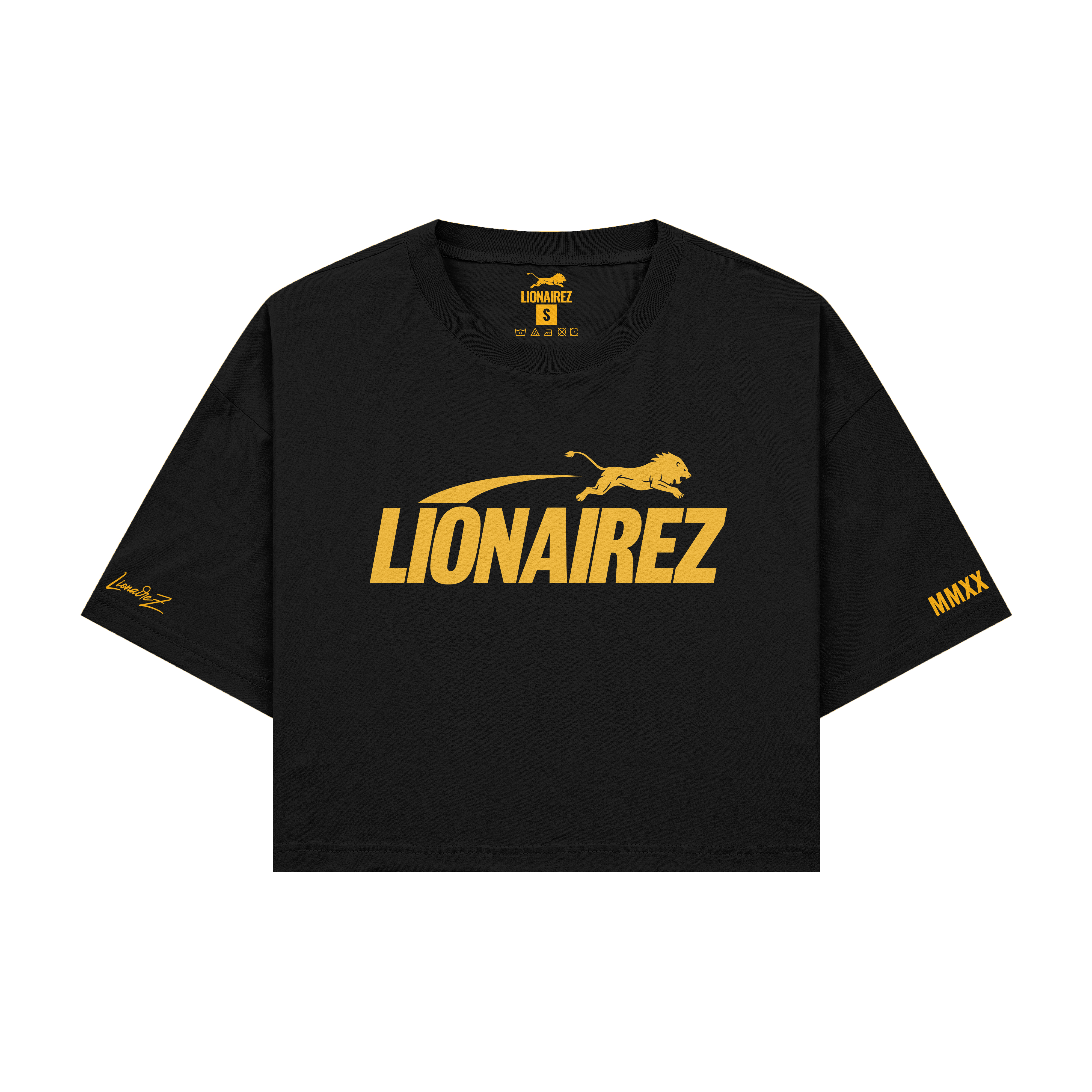 LionairezSportyCropTopTeeGold.png
