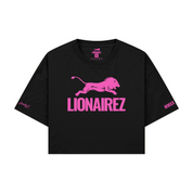 Lionairez Lion Logo Crop Top Tee