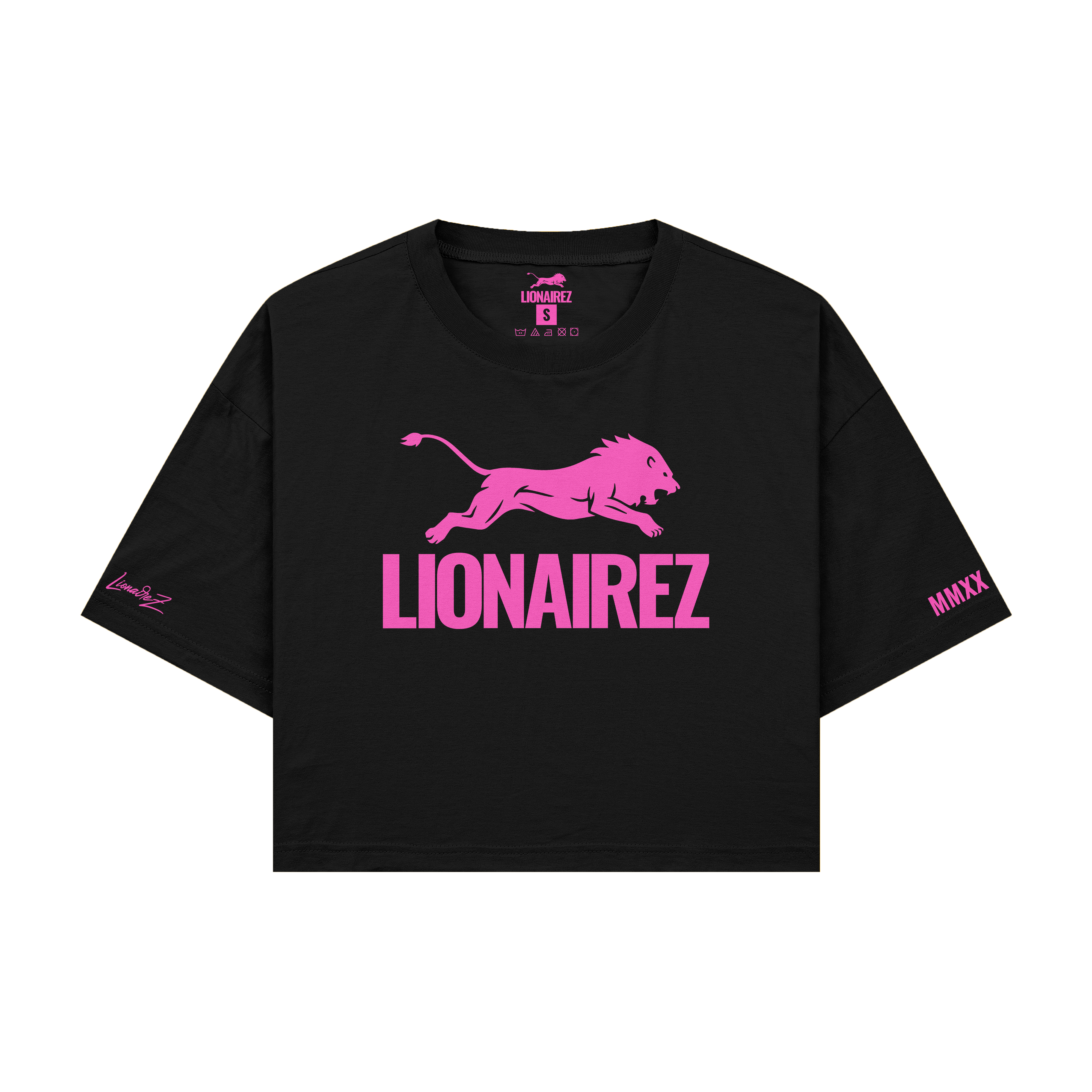 Lionairez Lion Logo Crop Top Tee