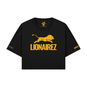 Lionairez Lion Logo Crop Top Tee