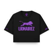 Lionairez Lion Logo Crop Top Tee