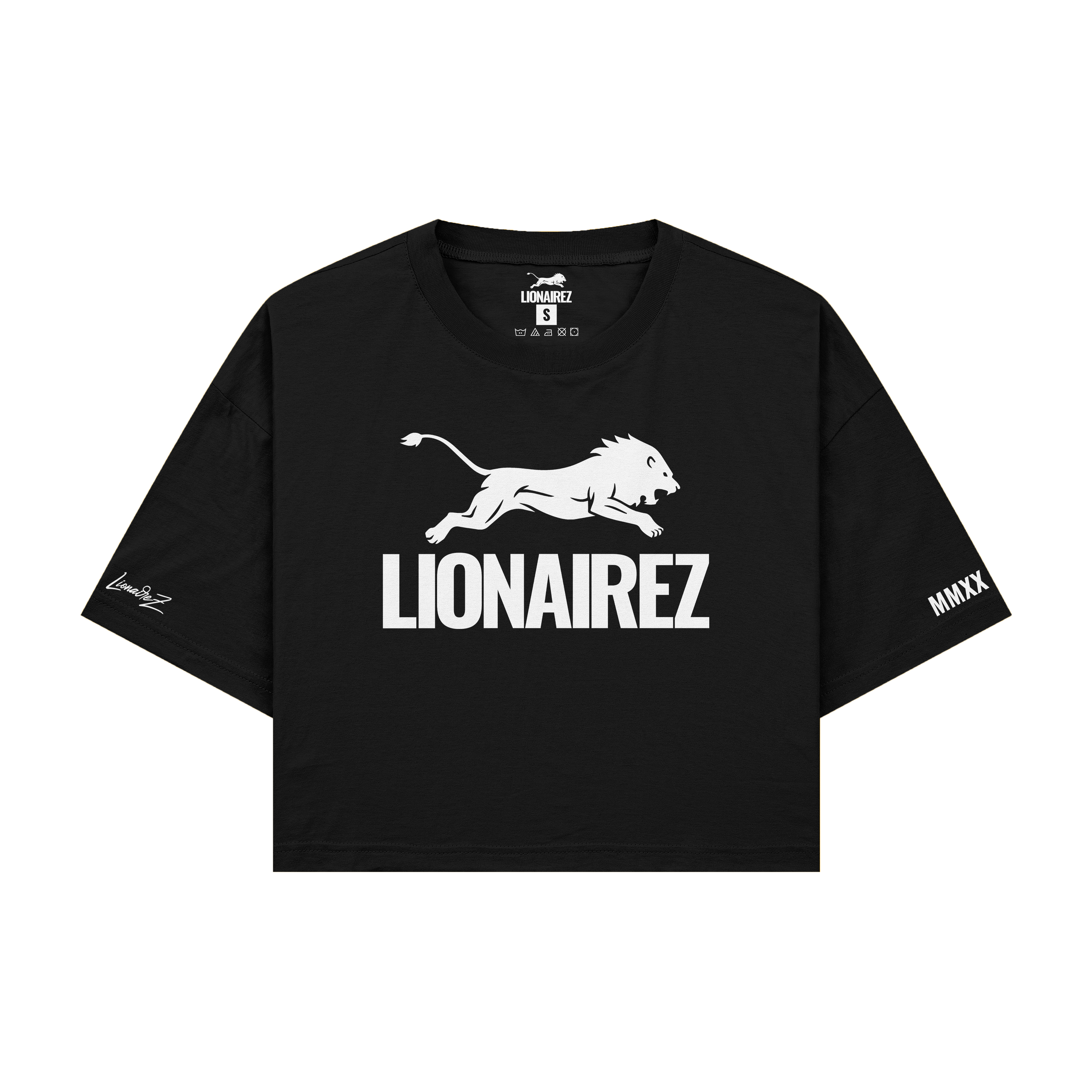 Lionairez Lion Logo Crop Top Tee